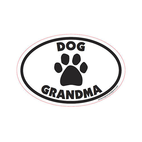 Dog Grandma Euro Style Dog Magnet