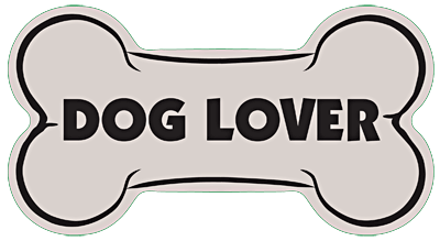 Dog Lover Dog Bone Car Sticker | Doggy Style Gifts