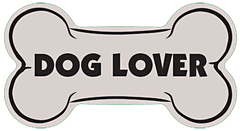 Dog Lover Dog Bone Car Sticker