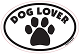 Dog Lover Euro Style Oval Dog Magnet