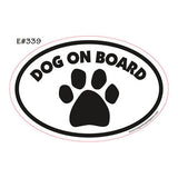 Dog On Board Euro Style Oval Dog Magnet