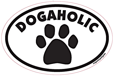 Dogaholic Euro Style Dog Magnet