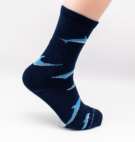 Sea Life Dolphins Novelty Socks Medium