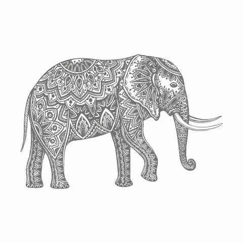 Elephant Mandala Art Tribal Vinyl Car Sticker