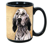 Faithful Friends English Setter Black Dog Breed Coffee Mug