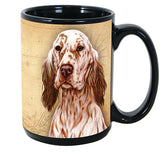 Faithful Friends English Setter Orange Dog Breed Coffee Mug