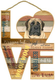 English Mastiff Love Sign