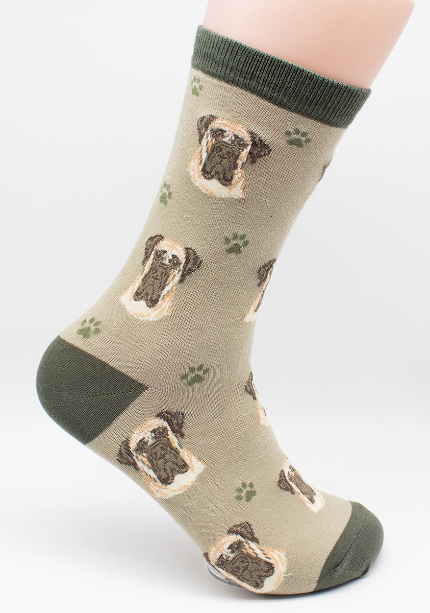 English Mastiff Dog Breed Novelty Socks