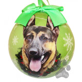 German Shepherd Shatterproof Dog Breed Christmas Ornament