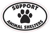 Support Animals Shelters Euro Style Dog Magnet