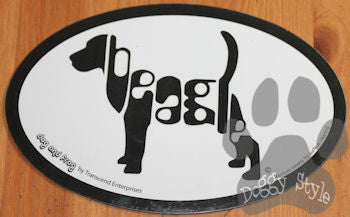 Euro Style Beagle Dog Breed Magnet