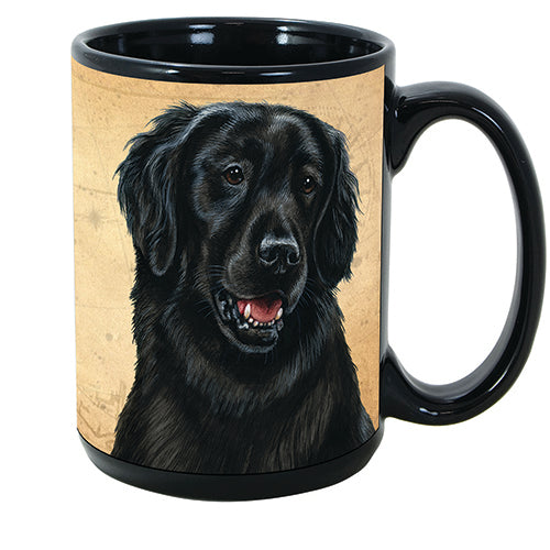 Faithful Friends Flat Coated Retriever Dog Breed Coffee Mug