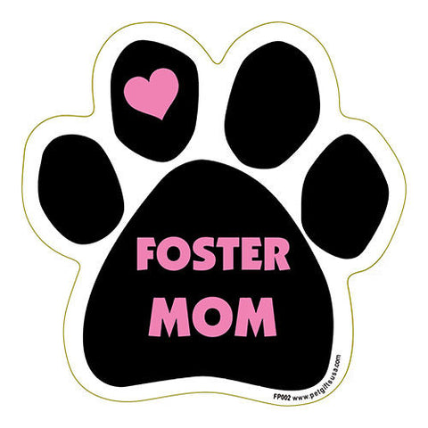 Foster Mom Dog Paw Magnet