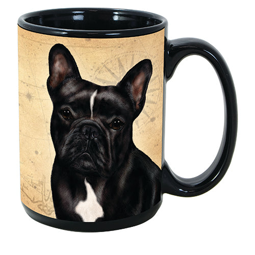 Faithful Friends French Bulldog Black Dog Breed Coffee Mug