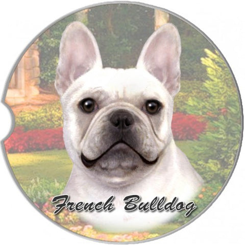 French Bulldog Sandstone Absorbent Dog Breed Car Coaster