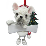 Dangling Leg French Bulldog Dog Christmas Ornament