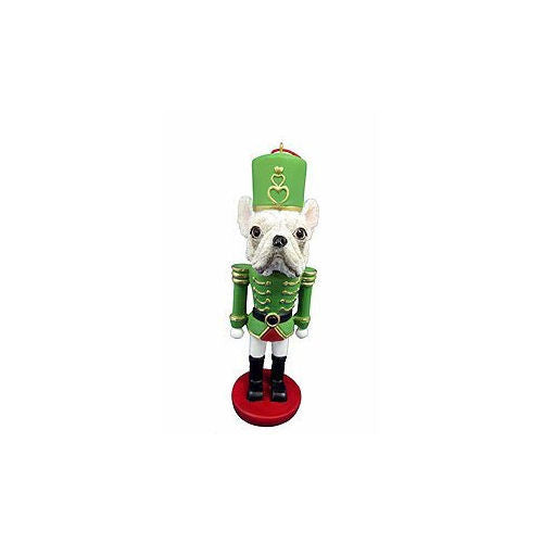 French Bulldog Dog Toy Soldier Nutcracker Christmas Ornament
