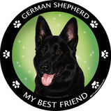 German Shepherd Black My Best Friend Dog Breed Magnet