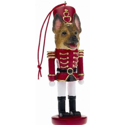 German Shepherd Dog Toy Soldier Nutcracker Christmas Ornament