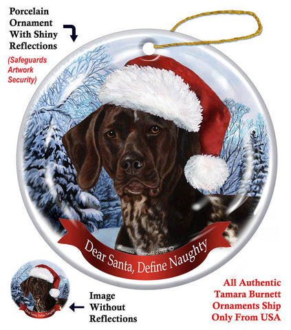 German Shorthair Pointer Howliday Dog Christmas Ornament