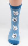 German Shepherd White Dog Breed Novelty Socks