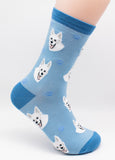 German Shepherd White Dog Breed Novelty Socks