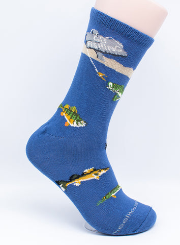 Go Fishing Novelty Socks