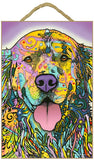 Golden Retriever Silence Is Golden Dean Russo Wood Dog Sign