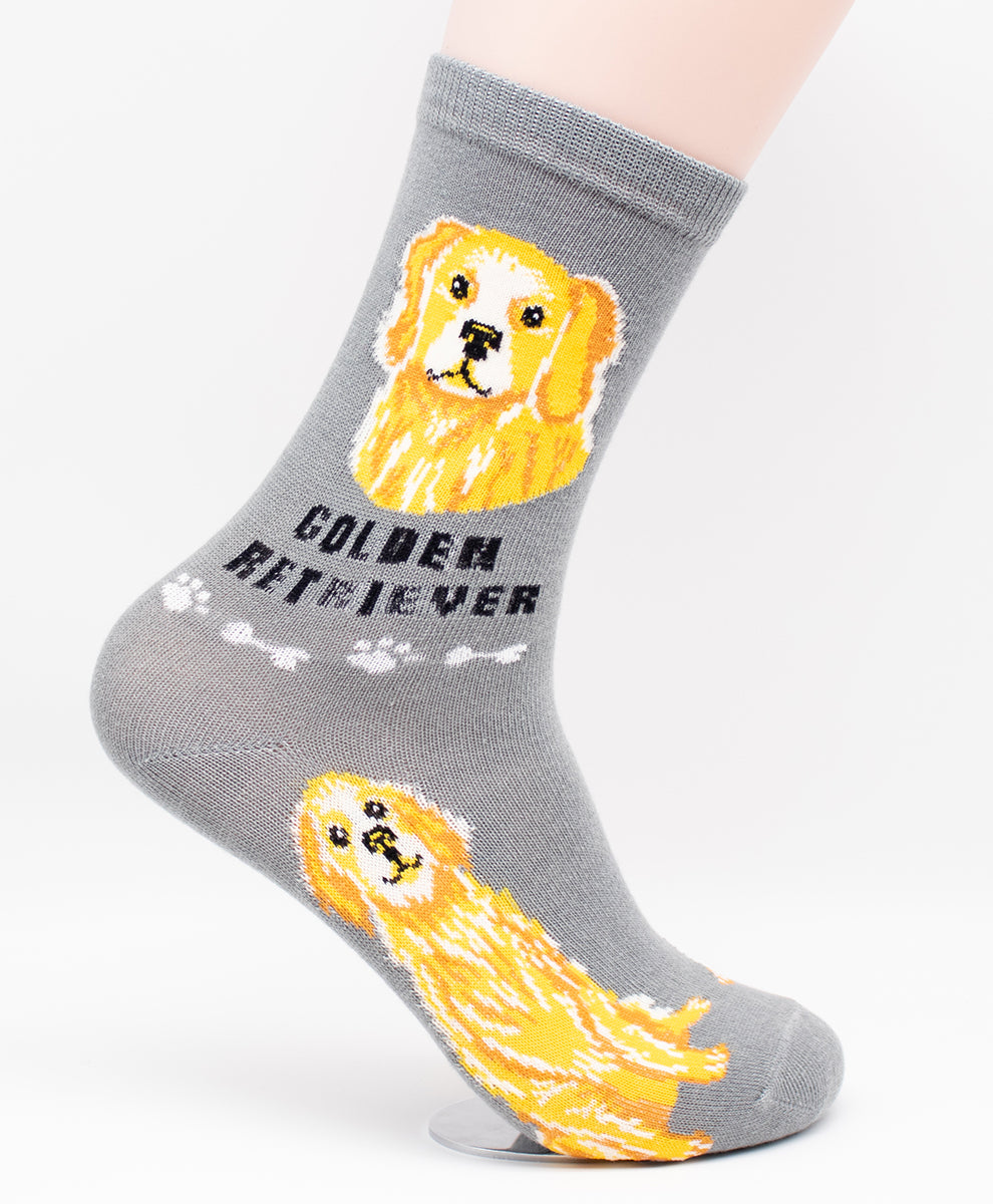 Golden Retriever Dog Breed Foozy Novelty Socks