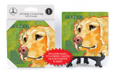 Golden Retriever Dog Ursula Dodge Drink Coaster