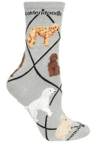 Goldendoodle Dog Breed Novelty Socks