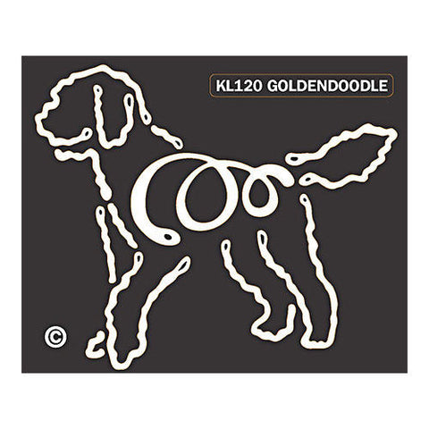 K Line Goldendoodle Dog Car Window Decal Tattoo