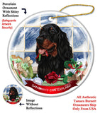 Gordon Setter Howliday Dog Christmas Ornament
