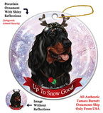 Gordon Setter Howliday Dog Christmas Ornament