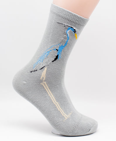 Great Blue Heron Assorted Bird Novelty Socks
