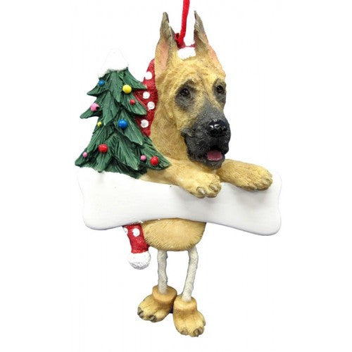 Dangling Leg Great Dane Dog Christmas Ornament