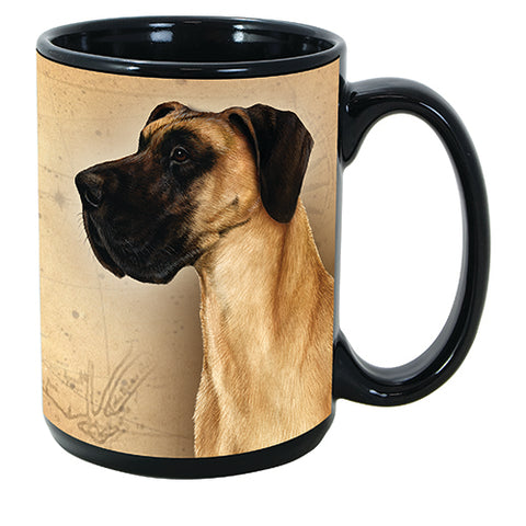 Faithful Friends Great Dane Uncropped Dog Breed Coffee Mug