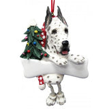 Dangling Leg Harlequin Great Dane Dog Christmas Ornament