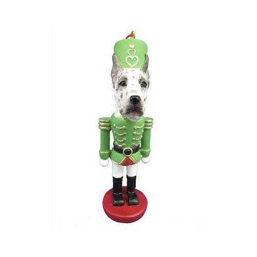 Great Dane Harlequin Dog Toy Soldier Nutcracker Christmas Ornament