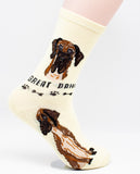 Great Dane Dog Breed Foozy Novelty Socks
