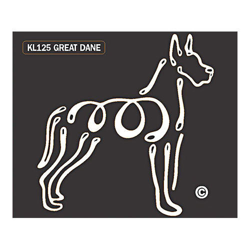 K Line Great Dane Dog Car Window Decal Tattoo