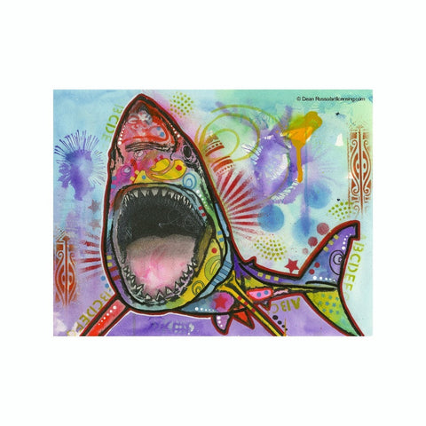 Great White Shark Dean Russo Vinyl Dog Car Sticker
