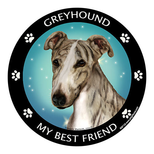 Greyhound My Best Friend Dog Breed Magnet