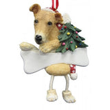 Dangling Leg Greyhound Dog Christmas Ornament