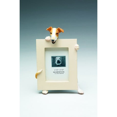 Greyhound Fawn Dog Picture Frame Holder