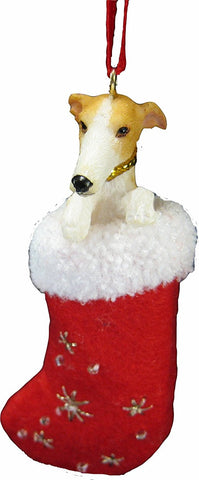 Santa's Little Pals Greyhound Fawn Christmas Ornament