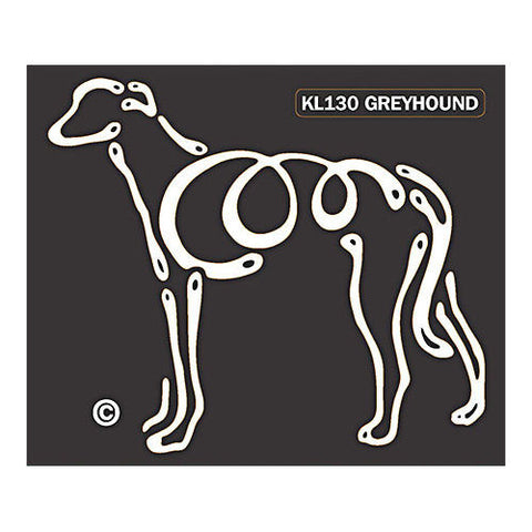 K Line Greyhound Dog Car Window Decal Tattoo