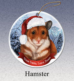 Hamster Howliday Dog Christmas Ornament