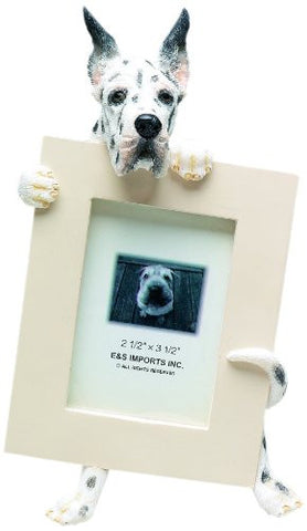 Harlequin Great Dane Dog Picture Frame Holder