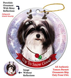 Havanese Black Howliday Dog Christmas Ornament